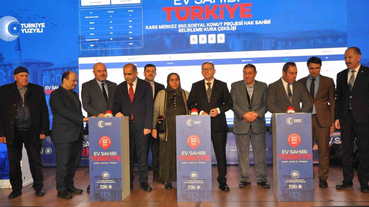 Kars’ta bin 730 konutun kuraları çekildi
