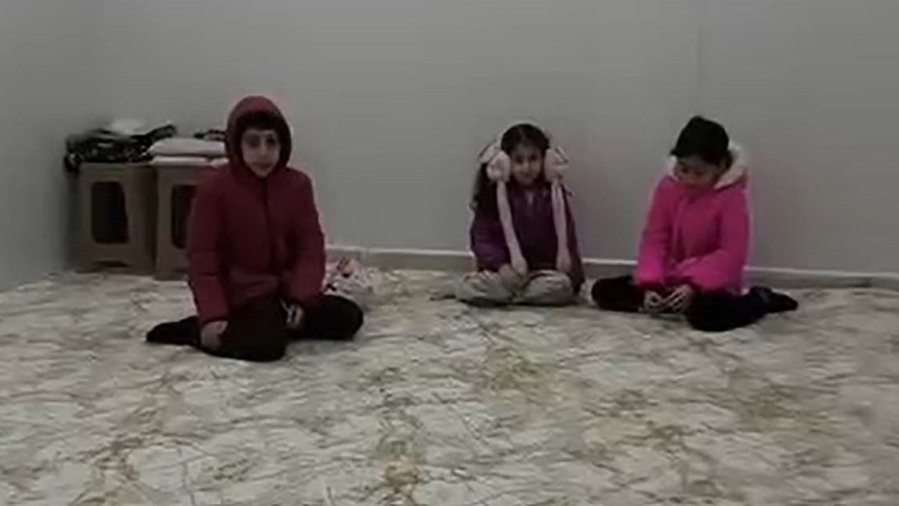 Eşi cezaevine giren kadın çocuklarıyla birlikte hastane mescidine sığındı
