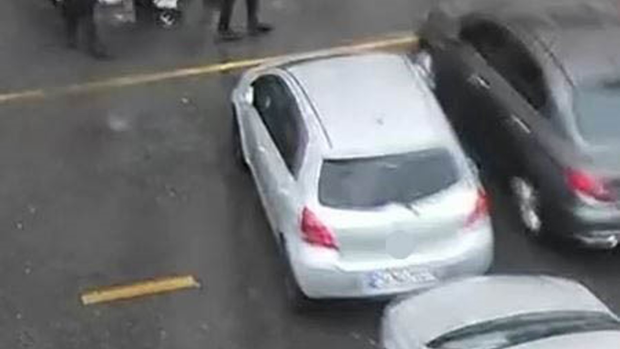 Polis kalkanı, bebeği ve annesini fırtınadan korudu
