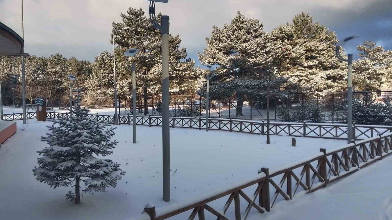 Manisa Spil Dağı Milli Parkı beyaza büründü
