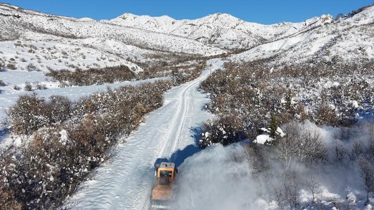 Tunceli’de 123 köy yolu ulaşıma kapalı
