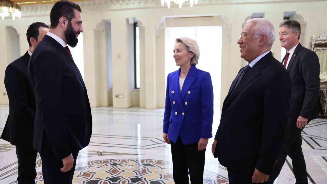 Suriye Devlet Başkanı eş-Şara ile AB liderlerinden ilk görüşme
