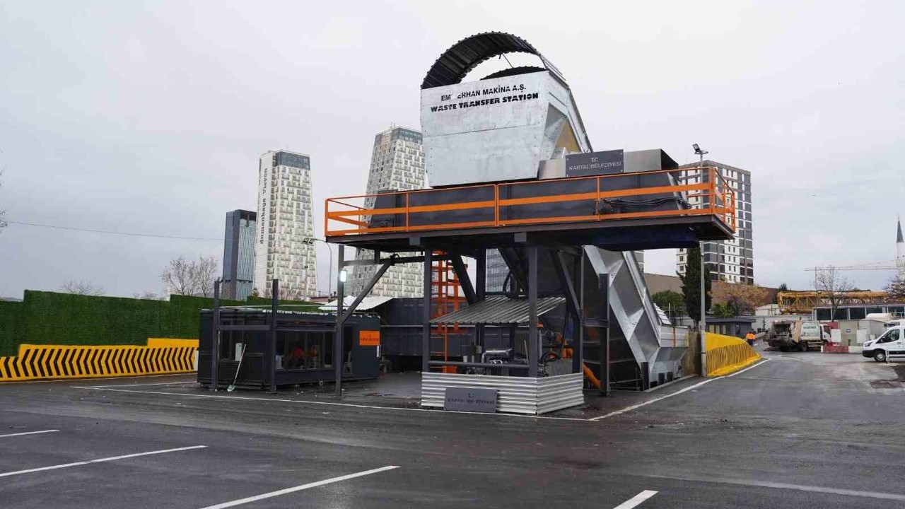Kartal Belediyesi’nin yeni çöp toplama ve aktarma istasyonu hizmete girdi
