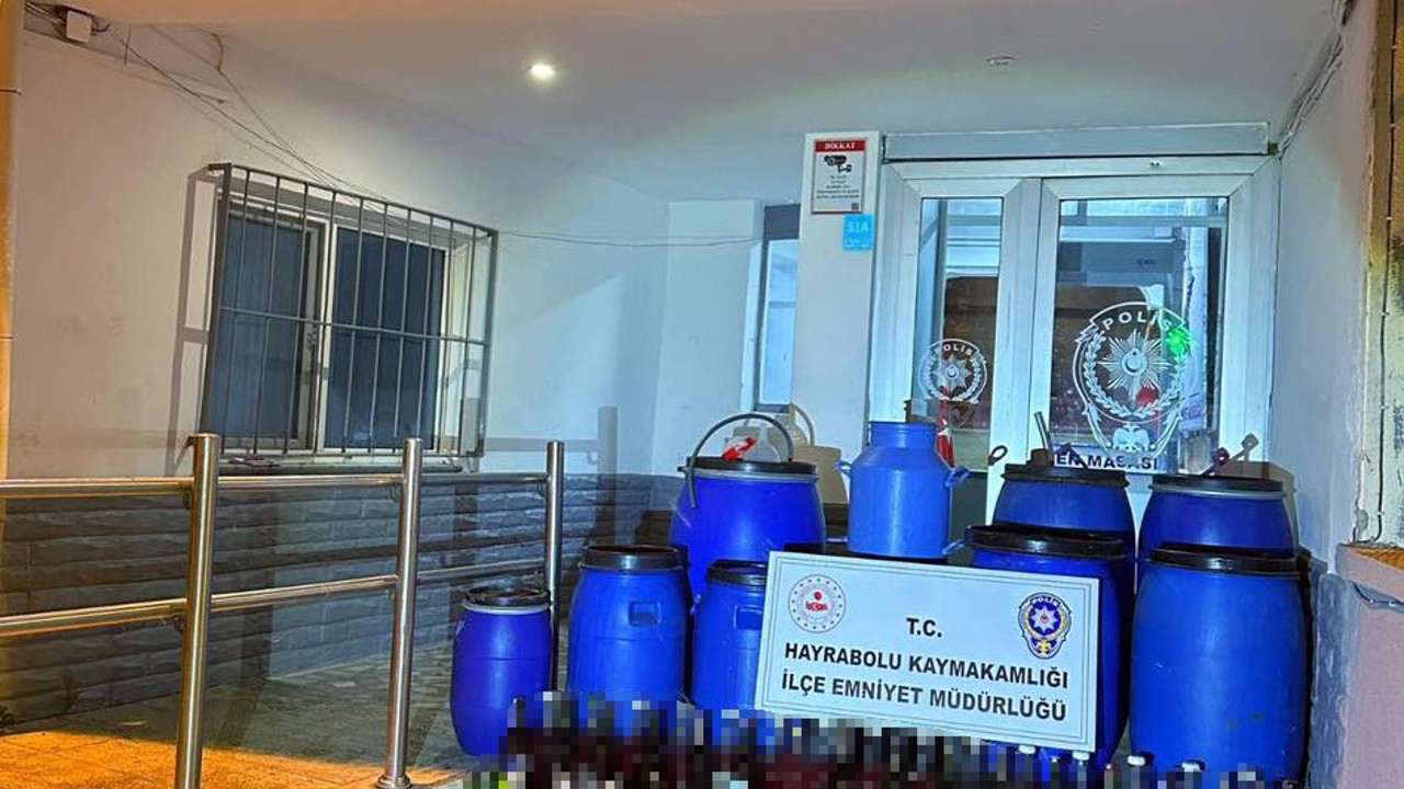 Tekirdağ’da kaçak içki operasyonu: 665 litre ele geçirildi
