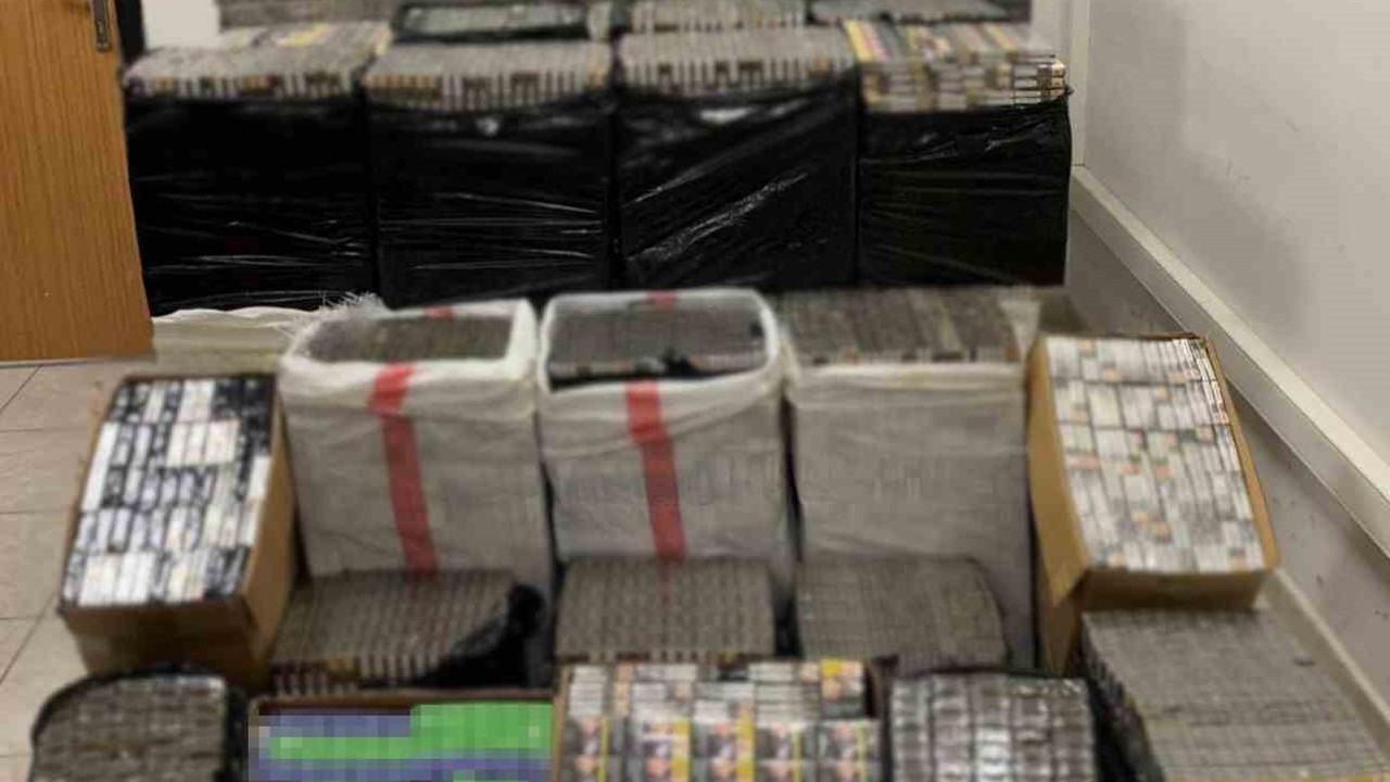 Mardin’de  40 bin paket kaçak sigara ele geçirildi
