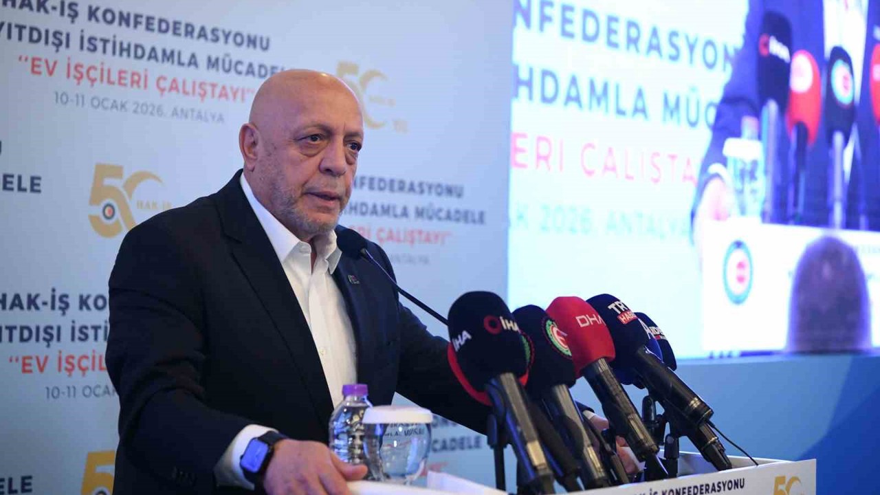 HAK-İŞ Genel Başkanı Mahmut Arslan: "Taşeronda tarih yazdık, şimdi sıra ev işçilerinin haklarında"
