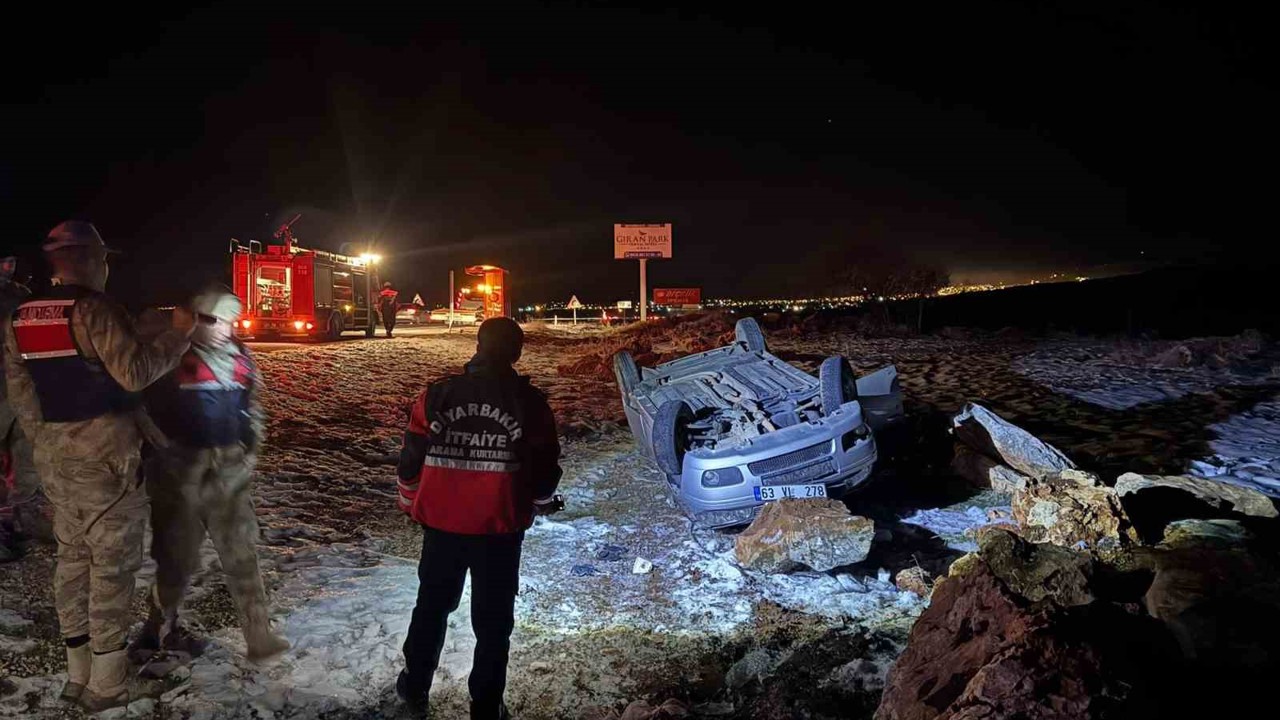 Otomobil takla attı, sürücü ağır yaralandı

