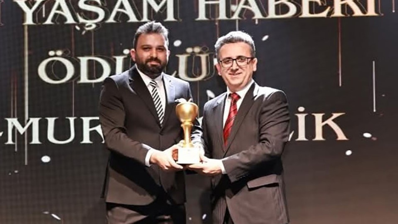 İHA muhabiri Murat Çelik’e "yılın yaşam haberi" ödülü
