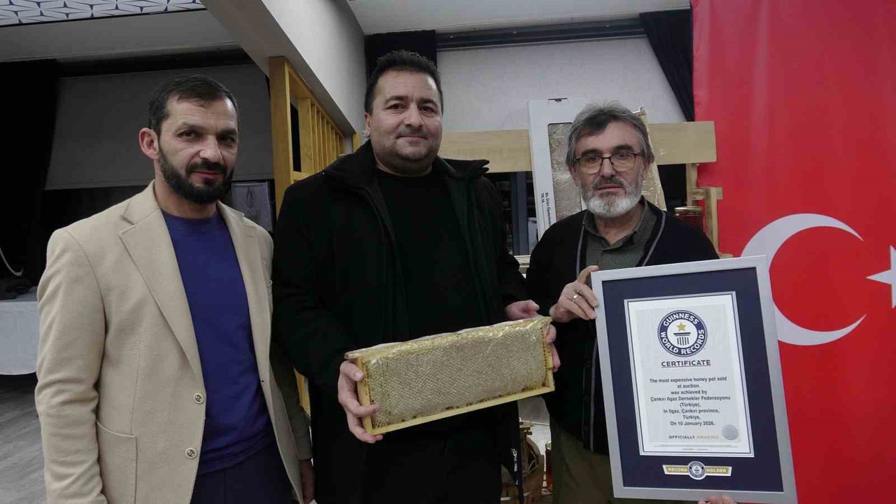 Ilgaz balı dünyanın en pahalı balı olarak Guinness Rekorlar Kitabı’na girdi
