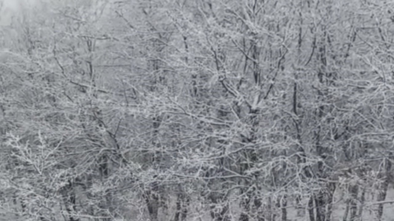 Çanakkale’de yüksek kesimler beyaza büründü
