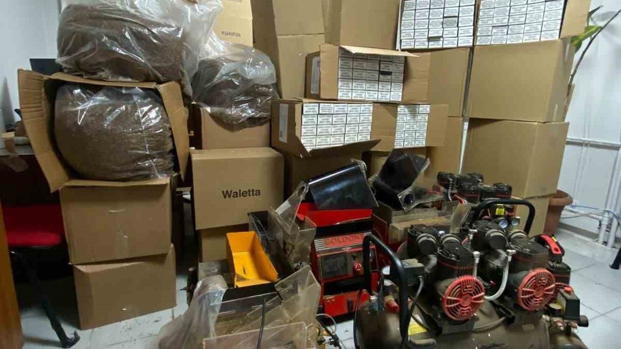 Çiçekdağı’nda kaçak tütün ve imalatı operasyonu
