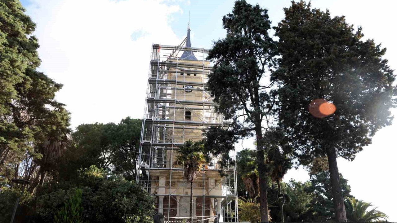 İzmit Saat Kulesi’nde restorasyon çalışmaları sona yaklaştı
