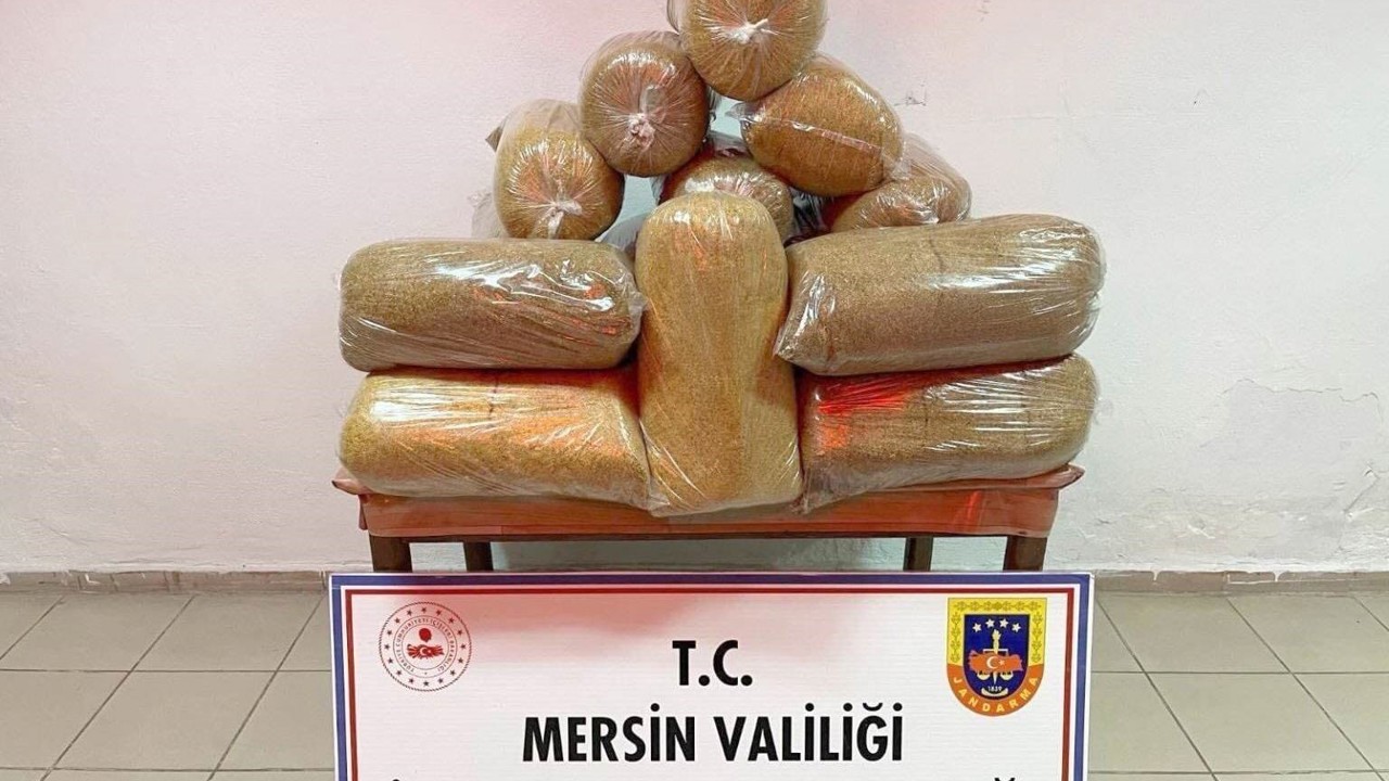 Mersin’de 100 kilo kaçak tütün ele geçirildi, 1 kişi gözaltına alındı
