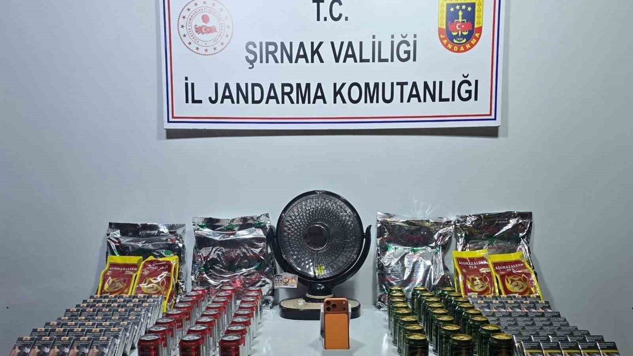 Şırnak’ta jandarma ekipleri 21 milyonluk kaçak ürün ele geçirdi
