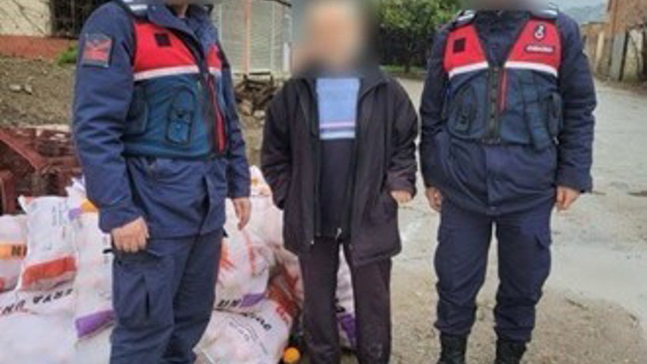 Nazilli’de portakal hırsızı yakalandı
