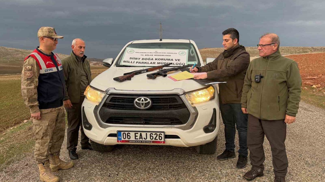 Siirt’te iki kaçak avcıya 38 bin lira ceza
