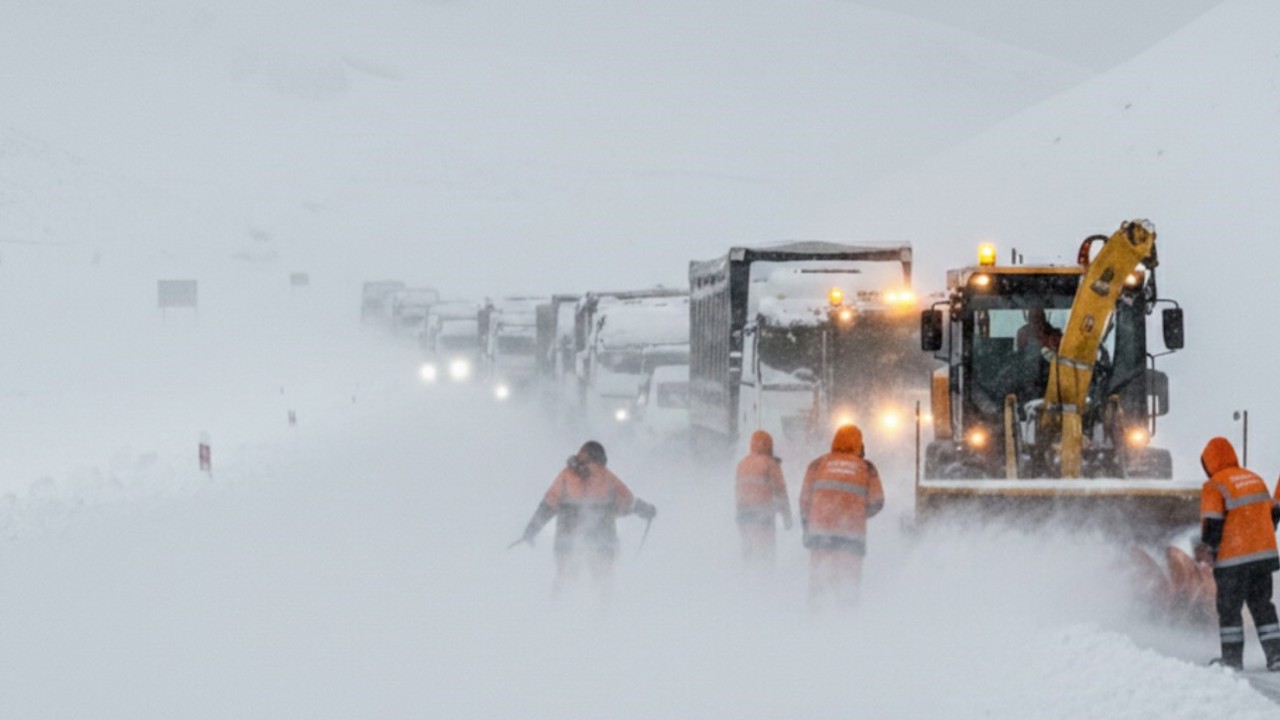 Yüksekova-Şemdinli yolunda kar esareti: Ulaşım tamamen durdu
