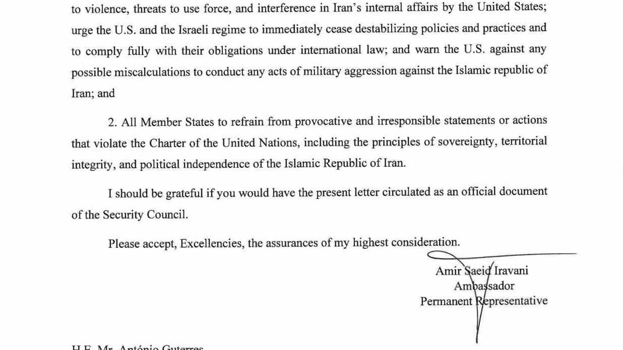 İran, BM’ye gönderdiği mektupta protestolardaki ölümlerden ABD ve İsrail’i sorumlu tuttu
