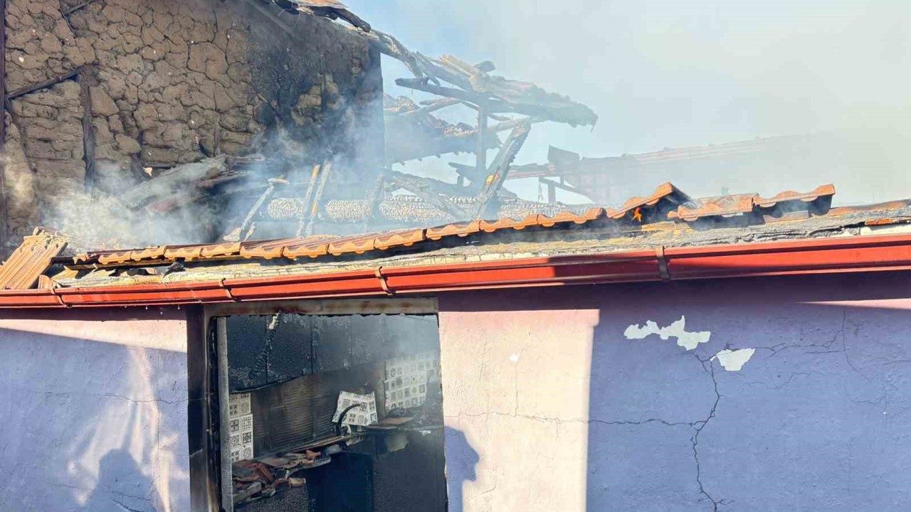 Bozdoğan’da ev alevlere teslim oldu
