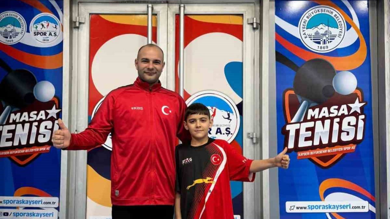 Kayserili sporcu, Masa Tenisi Millî Takımı’na çağrıldı
