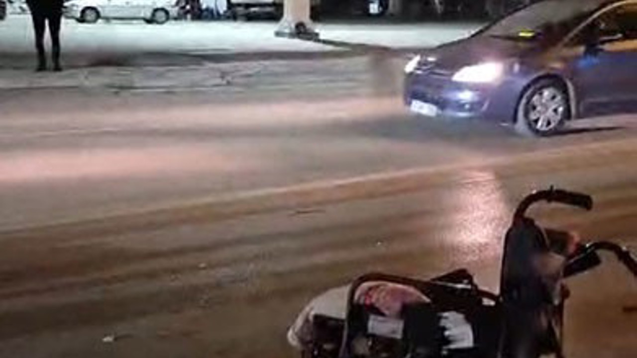 Alkollü sürücünün çarptığı engelli adam yaralandı
