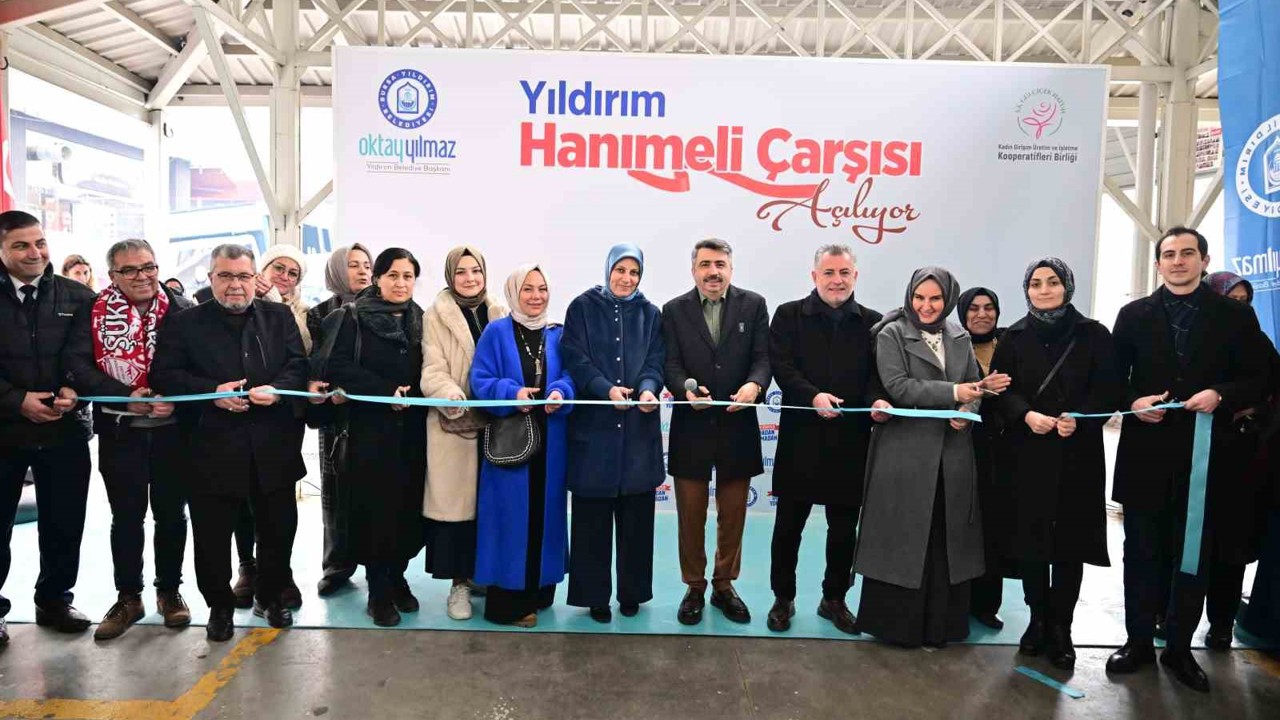 Yıldırım’a hanımeli çarşısı açıldı
