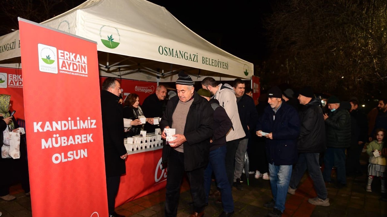 Miraç Kandili’nde Osmangazi’de gönüller bir oldu
