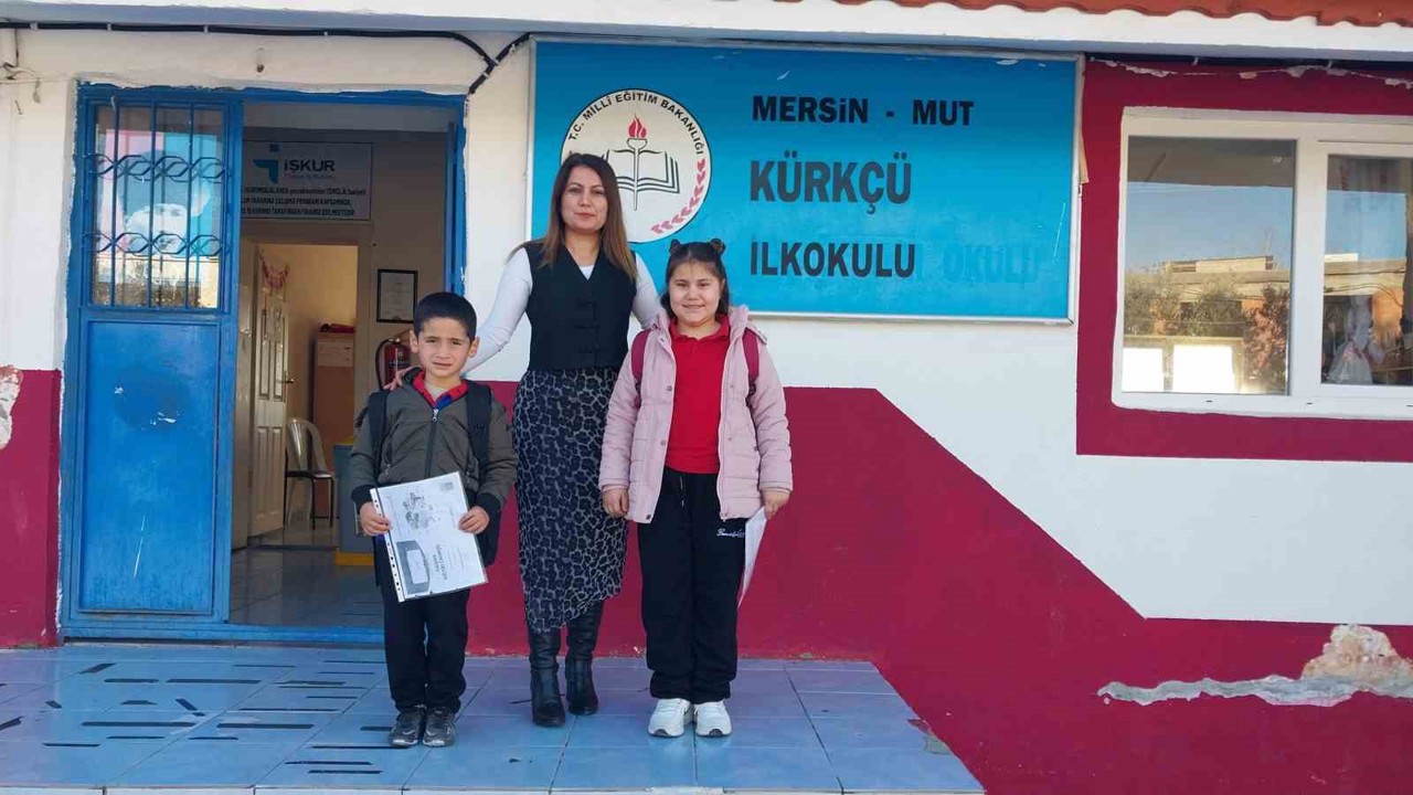 Köy okulu 2 öğrenci için açık: Öğrenciler karnelerini aldı
