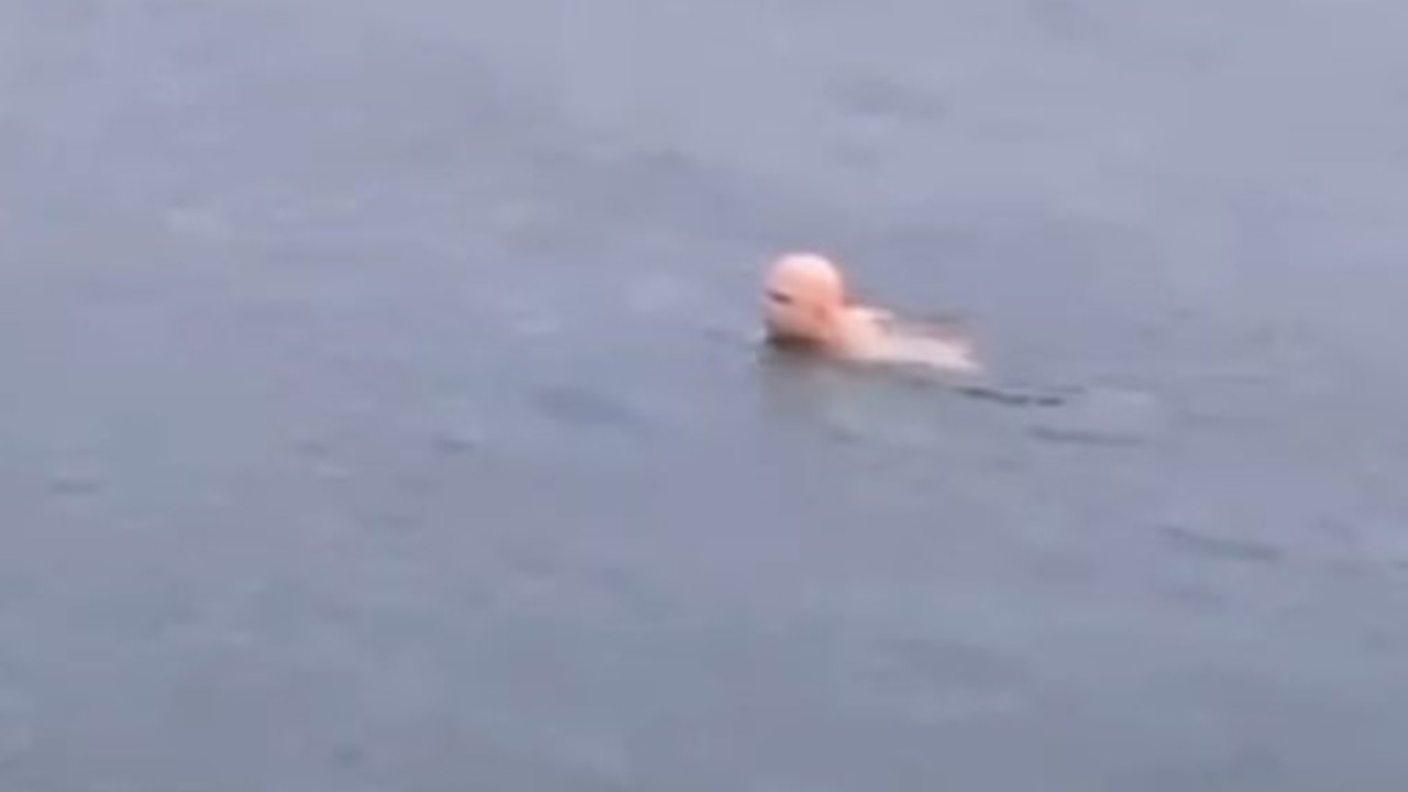 Bursa’da dondurucu soğukta deniz keyfi
