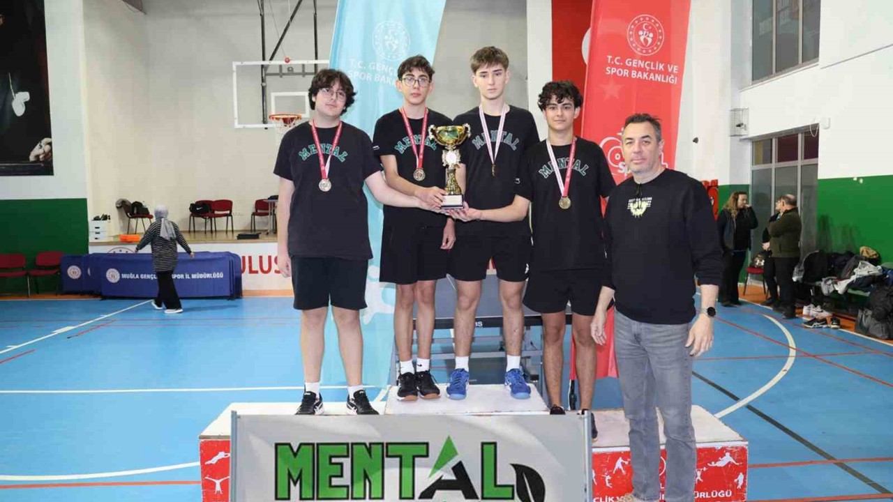 Menteşe Anadolu Lisesi, masa tenisinde üçüncü defa il şampiyonu
