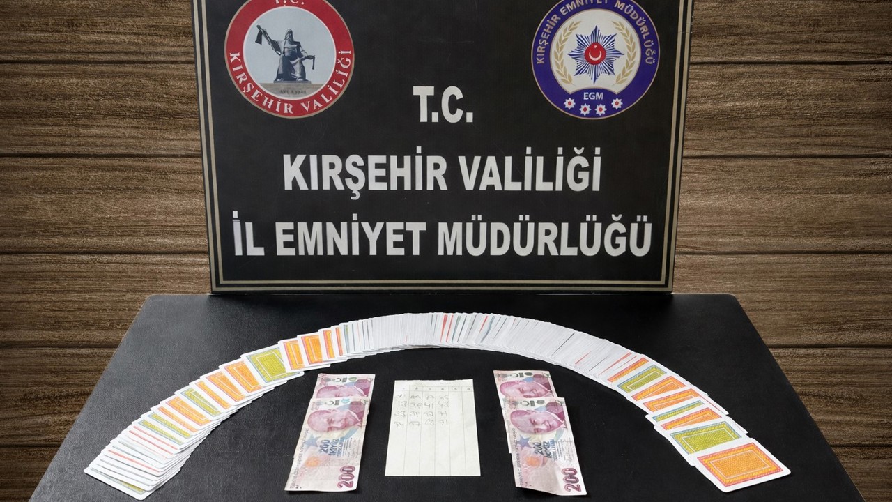 Kırşehir’de kumar operasyonu

