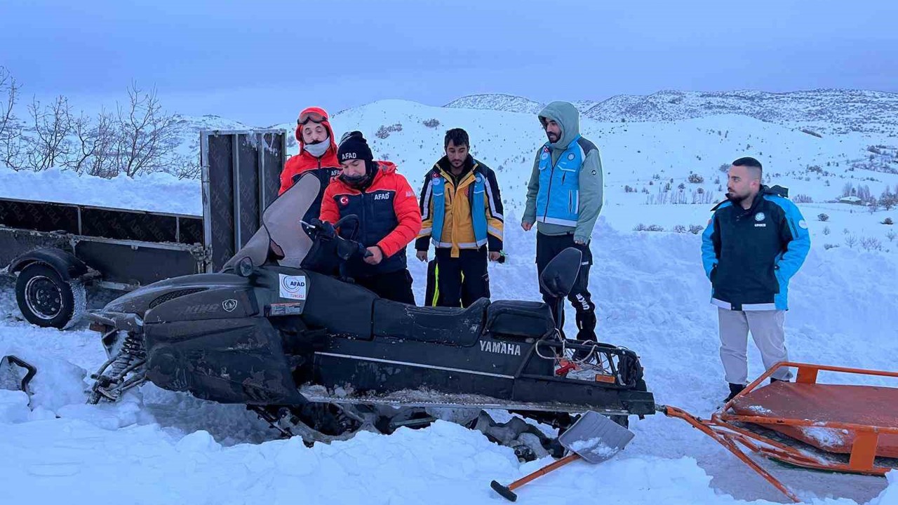Karla mücadelede güç birliği: Tunceli’de zamanla yarış
