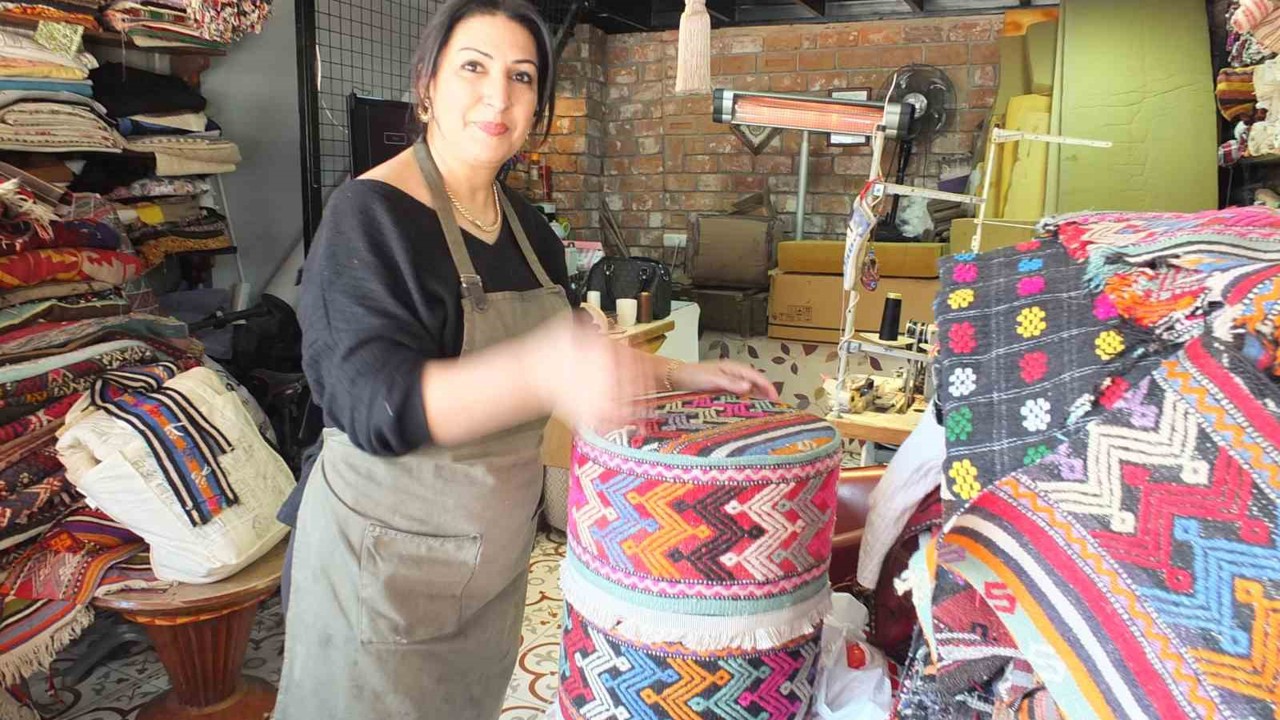 Eski halı ve kilimleri ekonomiye kazandırıyor

