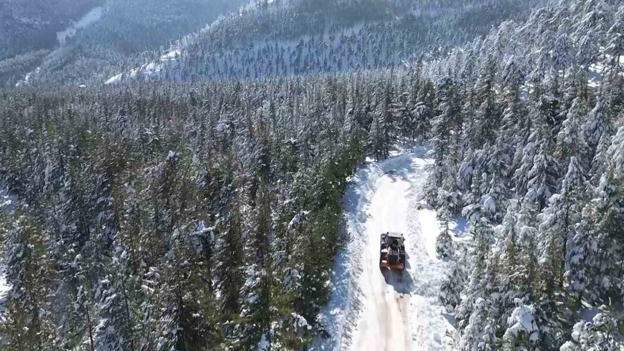 Adana Feke’de kar 1 metreyi aştı, çocuklar kızakla tatilin tadını çıkardı
