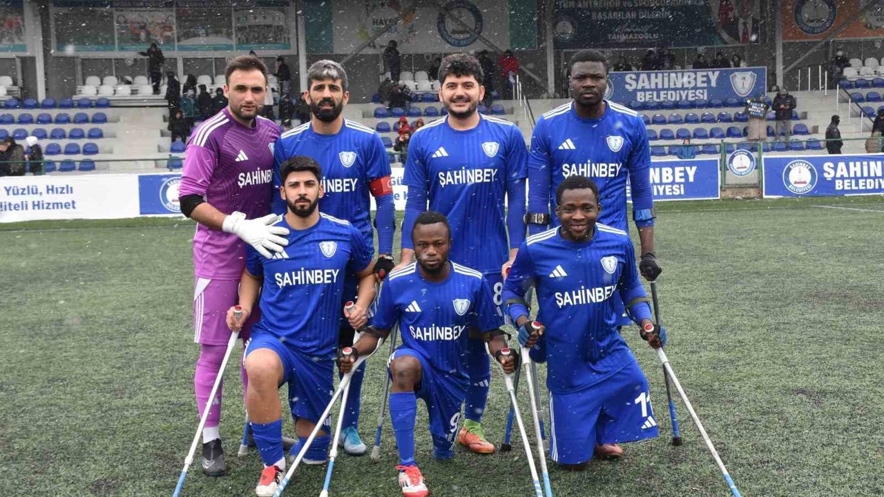 Şahinbey Ampute’den farklı galibiyet 7-0
