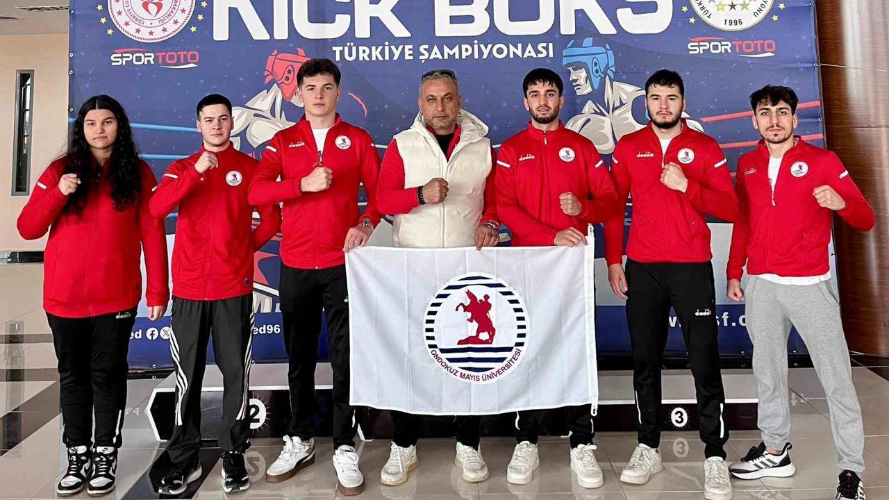 OMÜ kick boksta Türkiye kürsüsünde: 1 altın, 1 bronz
