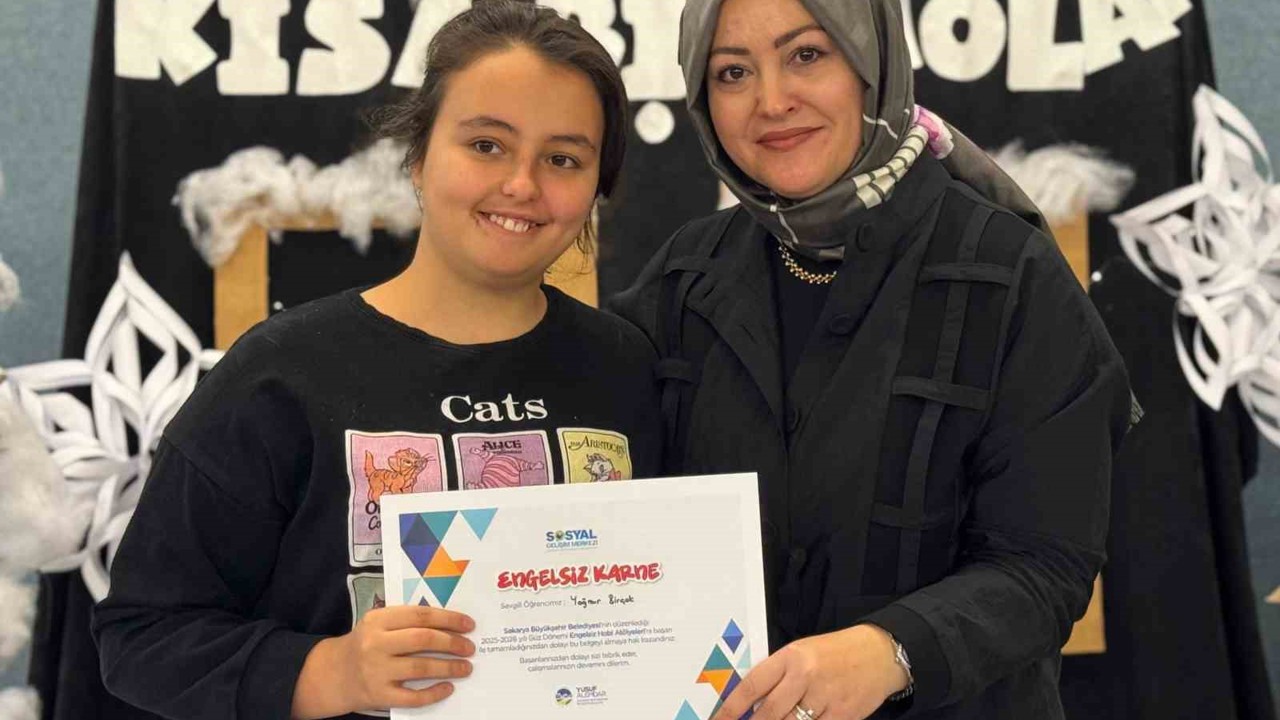 Engelsiz Hobi Atölyelerinde karne heyecanı
