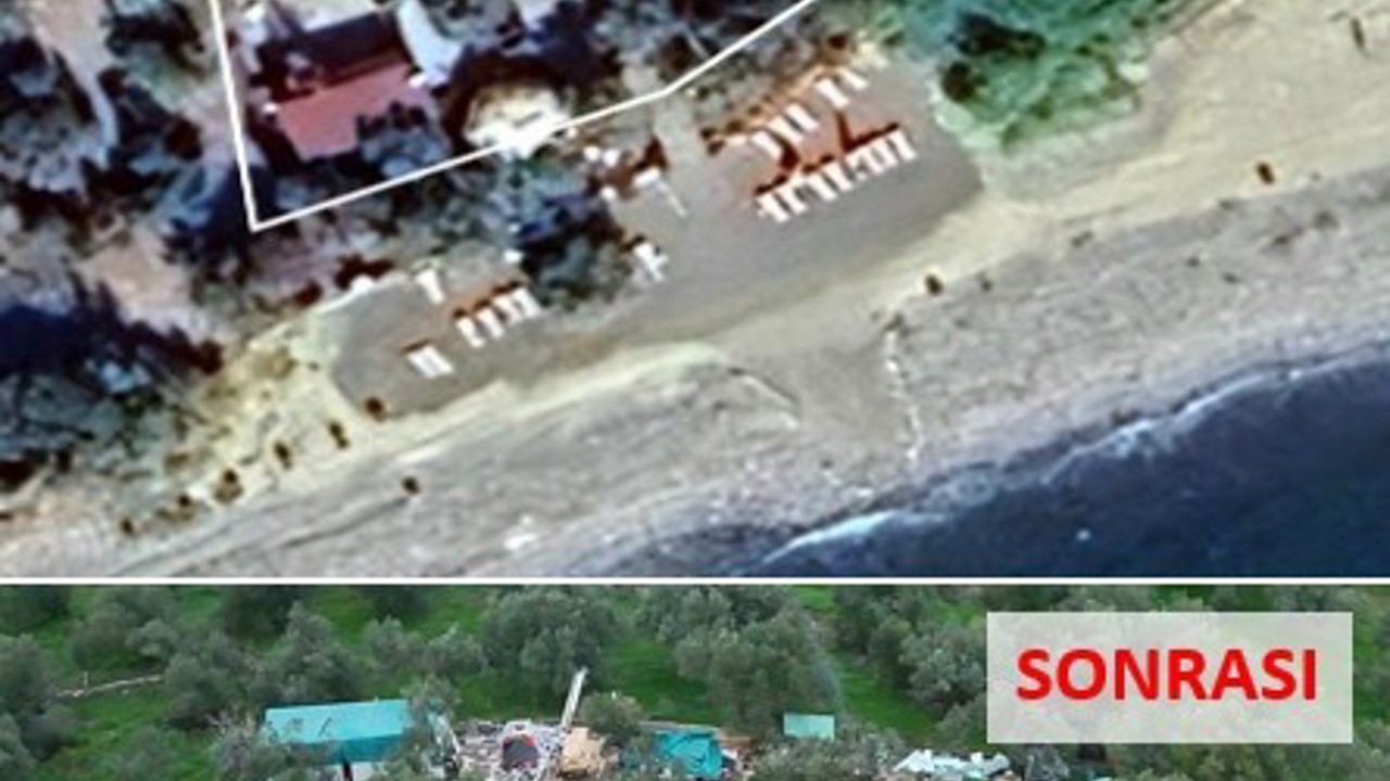 Ayvacık’ta 63 kaçak yapı yıkıldı
