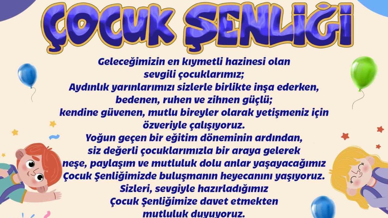 Yarıyıl şenliği ile Beyağaçlı çocuklar eğlenceye doyacak
