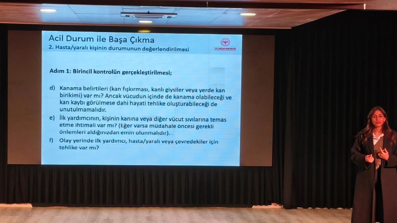 Germencik Belediyesi personeline ilk yardım eğitimi
