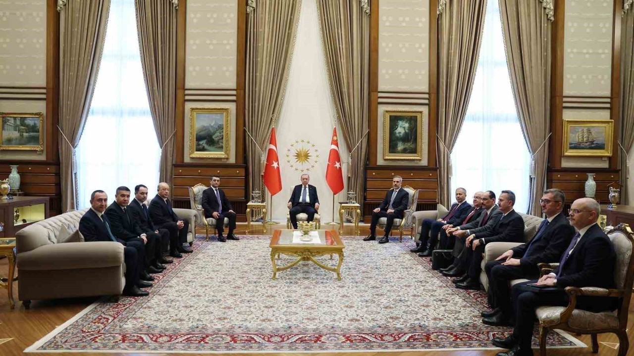 Cumhurbaşkanı Erdoğan, Özbekistan heyetini kabul etti
