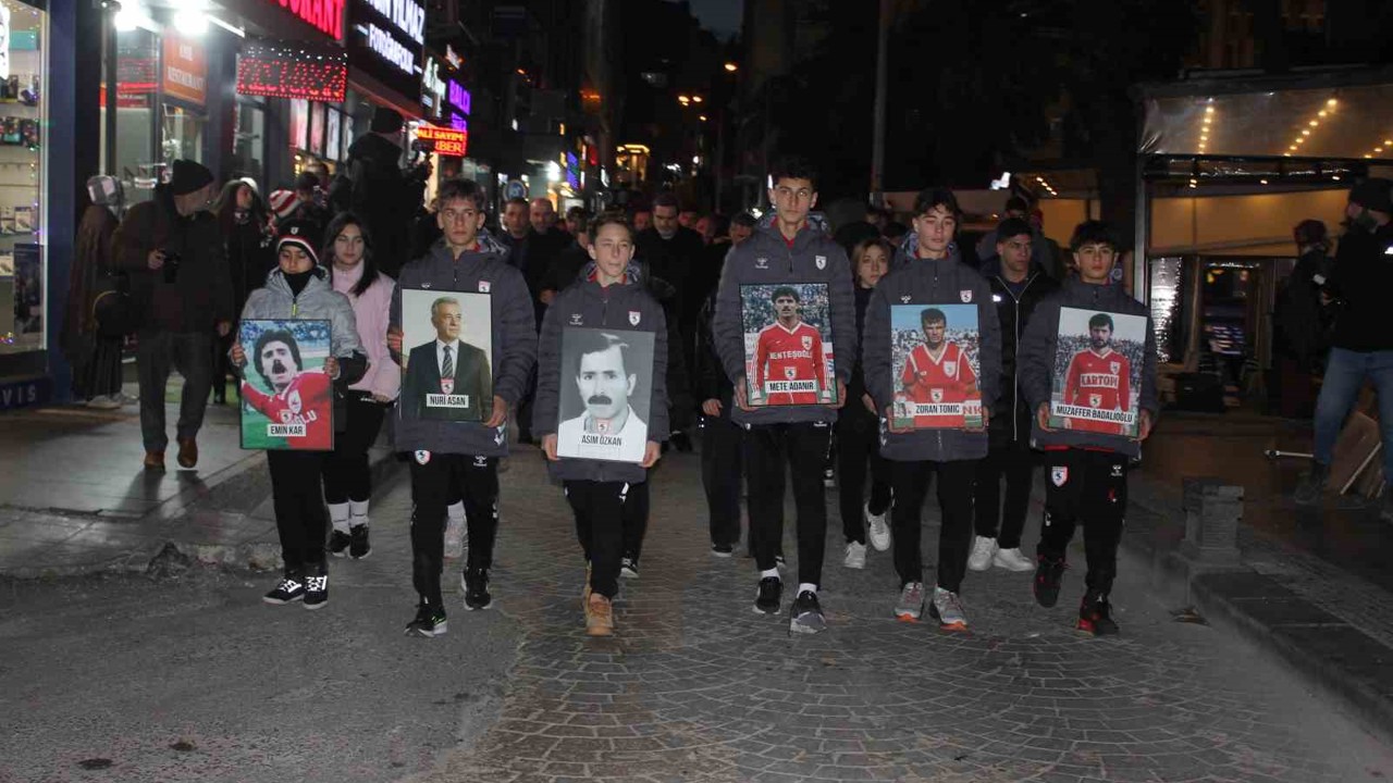 Samsunspor acı kazanın yıl dönümünde yürüdü
