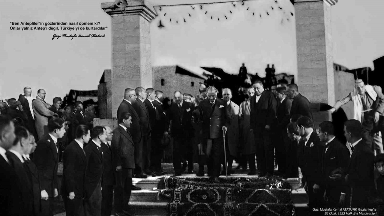 Gazi Mustafa Kemal Atatürk’ün Gaziantep’e gelişinin 93’üncü yıl dönümü

