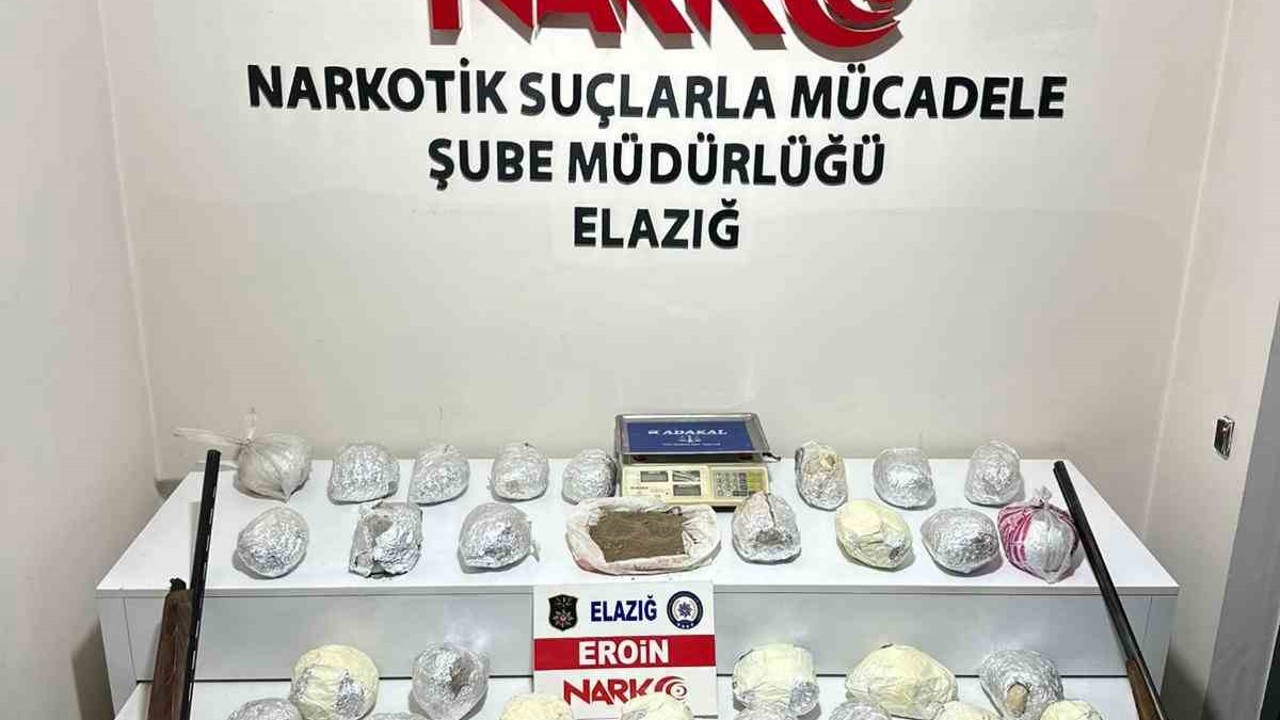 Elazığ’da uyuşturucu tacirlerine büyük darbe: 4 gözaltı

