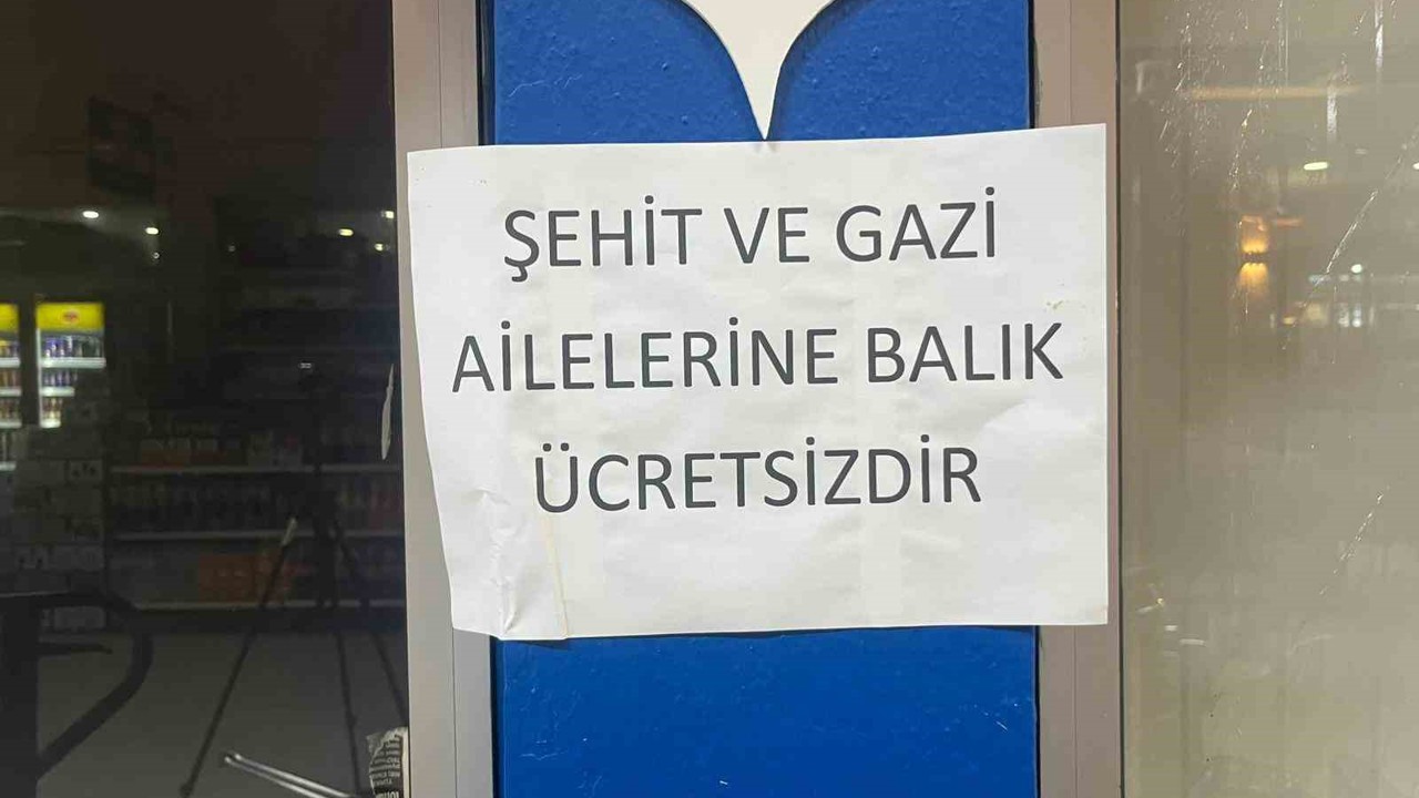 Alanyalı balıkçıdan şehit ve gazilerin ailelerine ücretsiz balık
