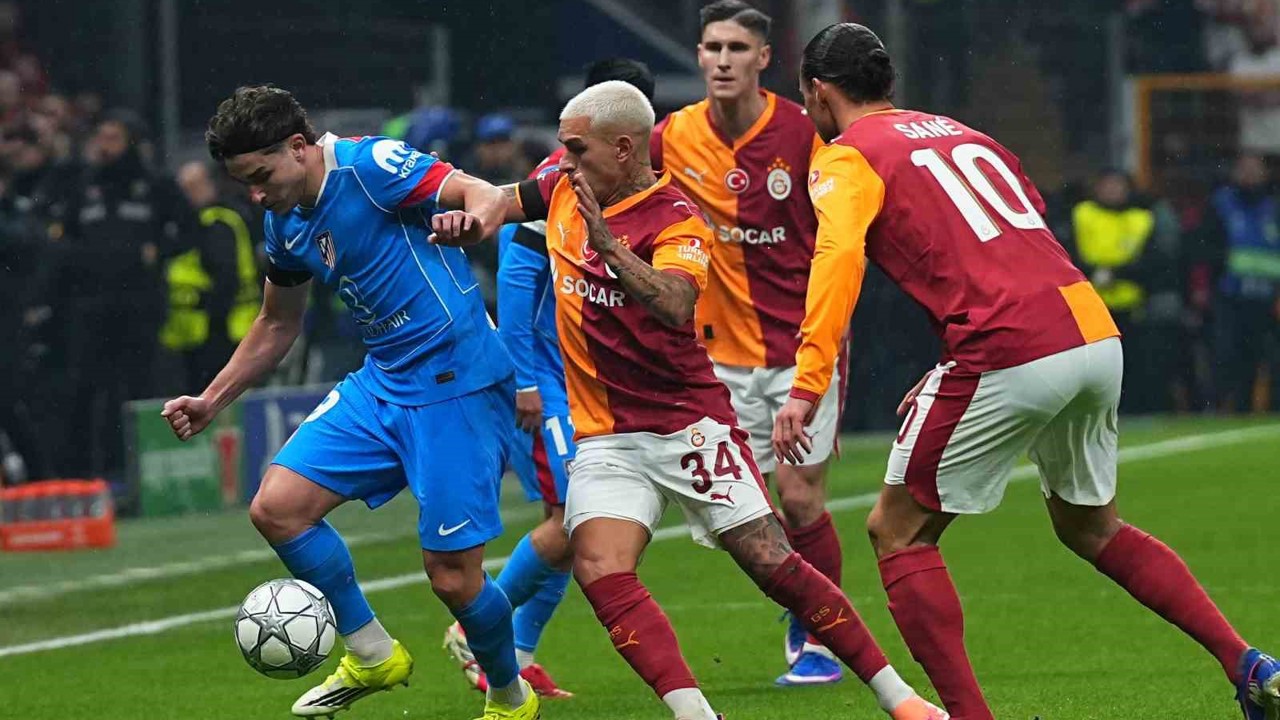 UEFA Şampiyonlar Ligi: Galatasaray: 1 - Atletico Madrid: 1 (İlk yarı)
