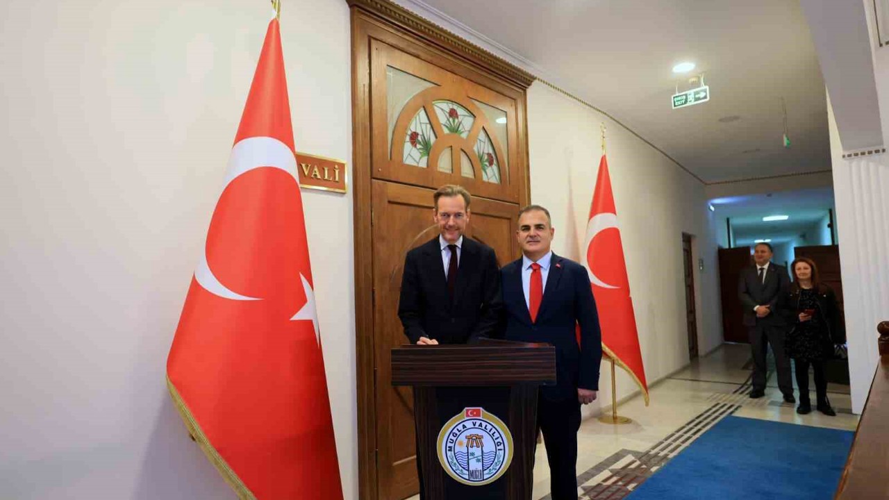 Muğla Valisi Akbıyık, Belçika Büyükelçisi Van de Velde’yi ağırladı
