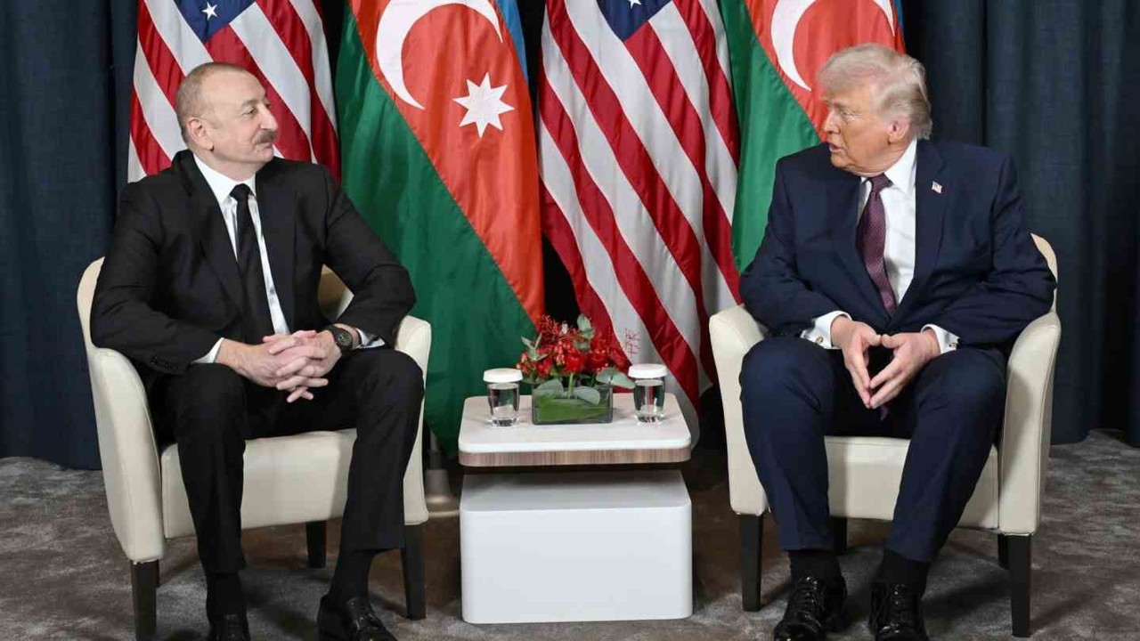 Aliyev, Trump ile bir araya geldi
