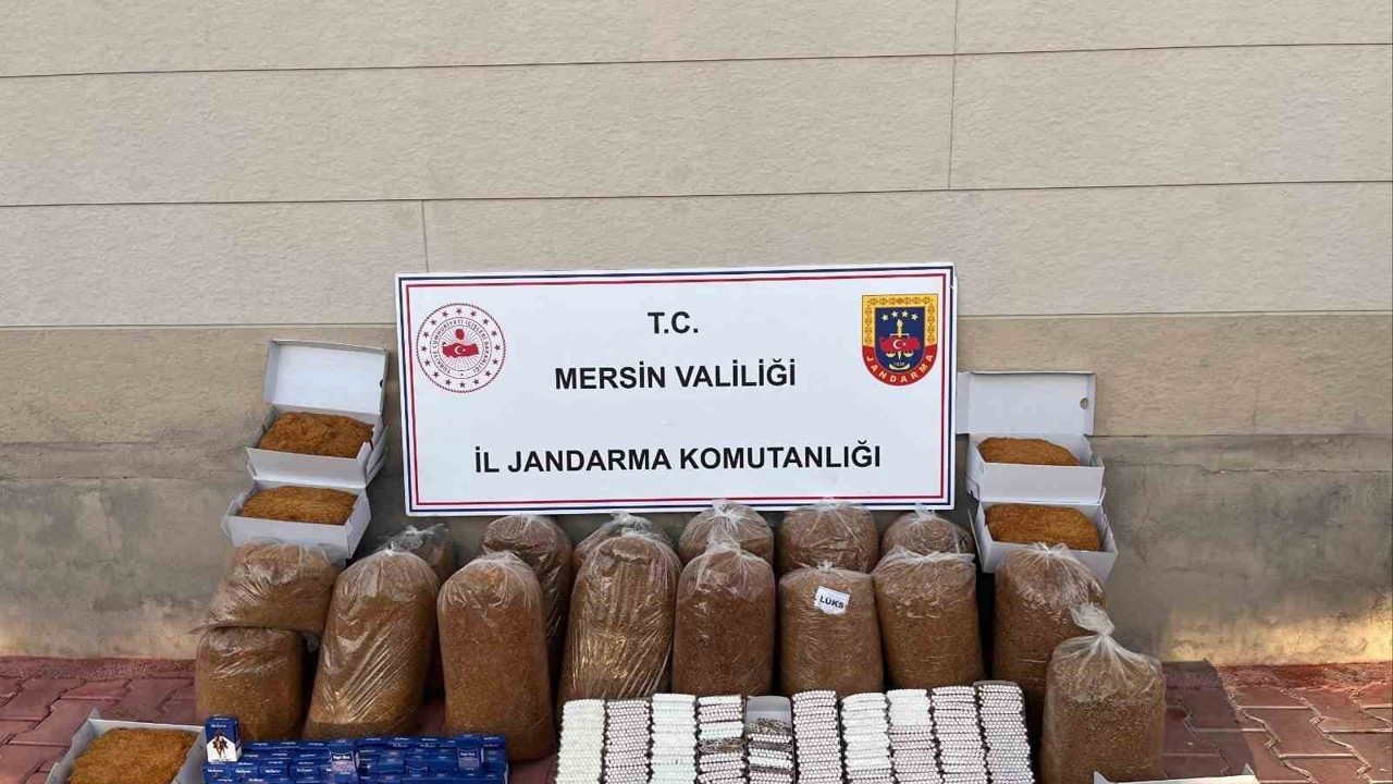 Mersin’de 13 bin 500 kaçak makaron ele geçirildi
