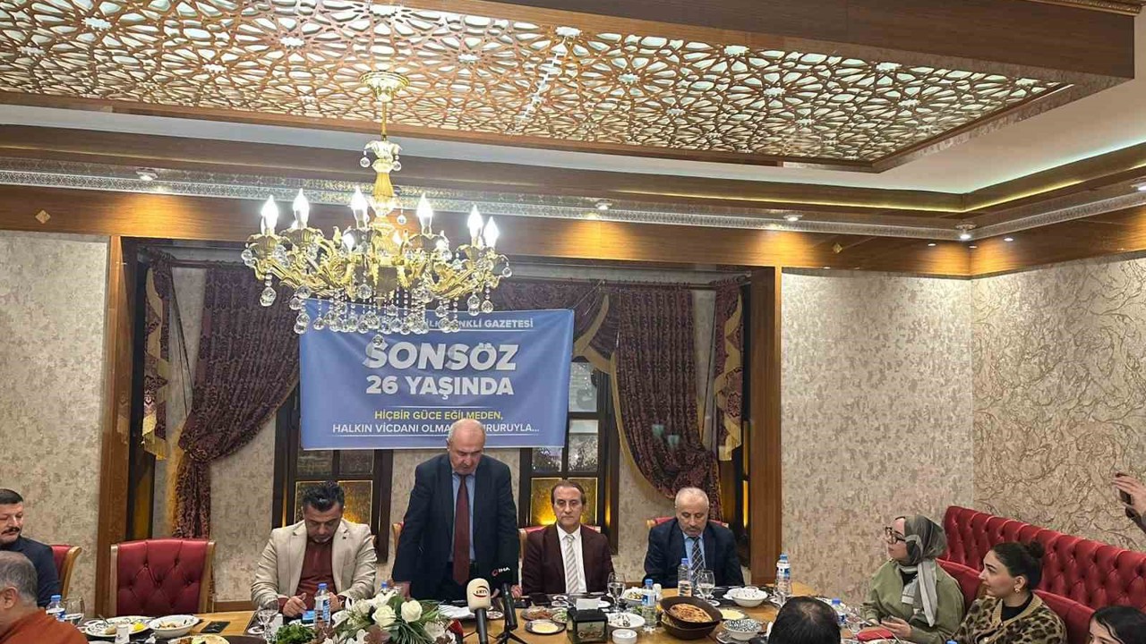 Malatya’nın ilk renkli gazetesi Sonsöz 26 yaşında
